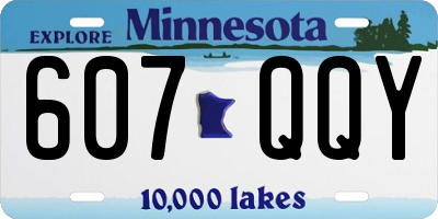 MN license plate 607QQY