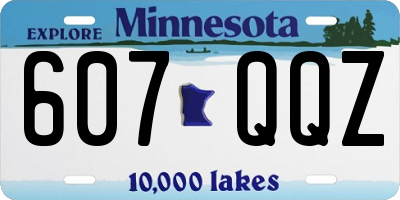MN license plate 607QQZ