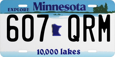 MN license plate 607QRM