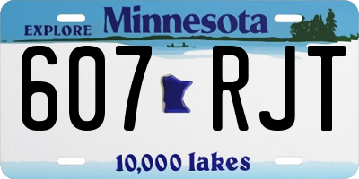 MN license plate 607RJT