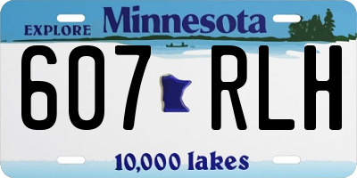 MN license plate 607RLH