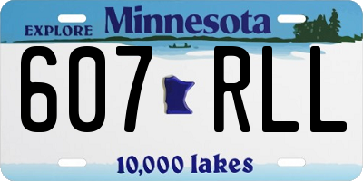 MN license plate 607RLL