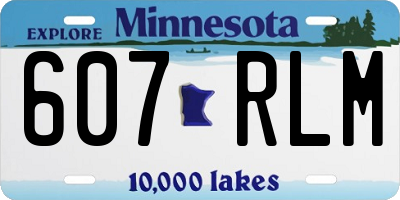 MN license plate 607RLM