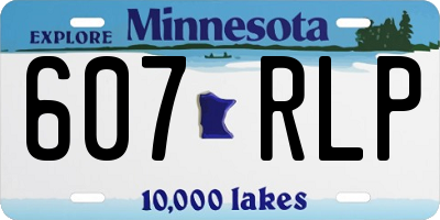 MN license plate 607RLP