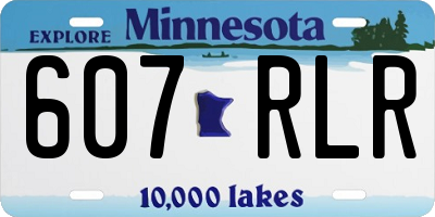 MN license plate 607RLR