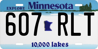 MN license plate 607RLT