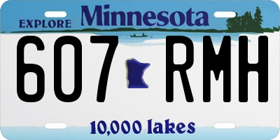 MN license plate 607RMH