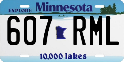 MN license plate 607RML