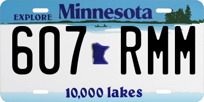 MN license plate 607RMM