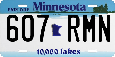 MN license plate 607RMN