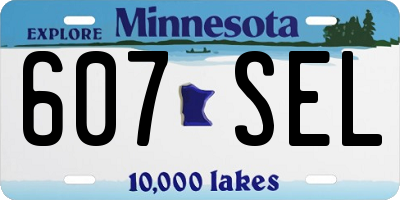 MN license plate 607SEL