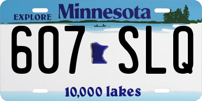 MN license plate 607SLQ