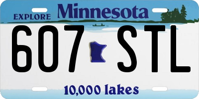 MN license plate 607STL