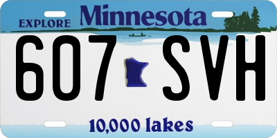 MN license plate 607SVH