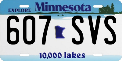 MN license plate 607SVS