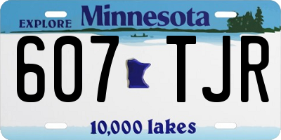 MN license plate 607TJR