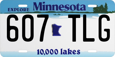 MN license plate 607TLG