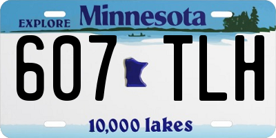 MN license plate 607TLH
