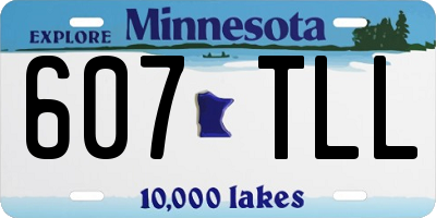 MN license plate 607TLL