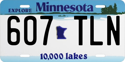 MN license plate 607TLN