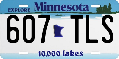 MN license plate 607TLS