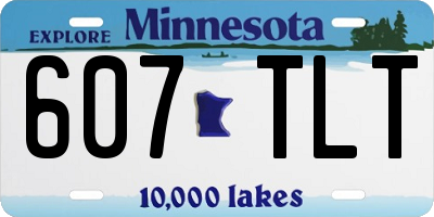 MN license plate 607TLT