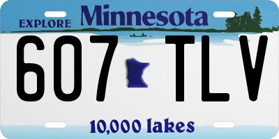 MN license plate 607TLV