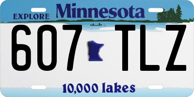 MN license plate 607TLZ