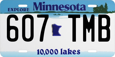 MN license plate 607TMB