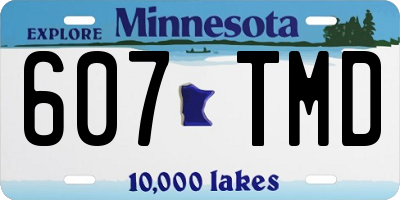 MN license plate 607TMD