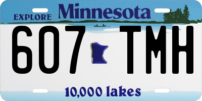 MN license plate 607TMH