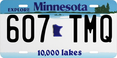 MN license plate 607TMQ