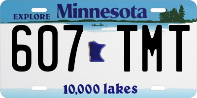 MN license plate 607TMT