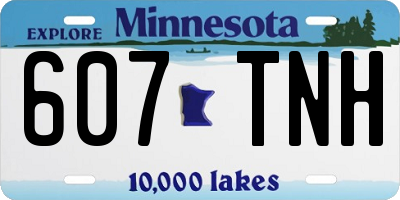 MN license plate 607TNH