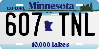 MN license plate 607TNL
