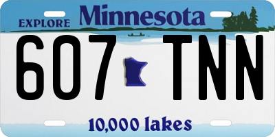 MN license plate 607TNN