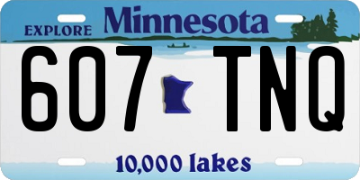 MN license plate 607TNQ