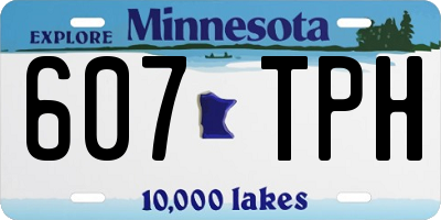 MN license plate 607TPH