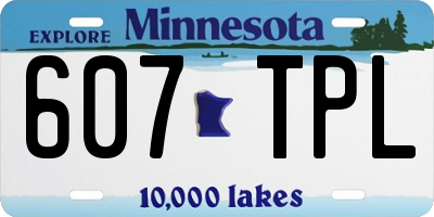 MN license plate 607TPL
