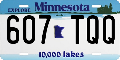 MN license plate 607TQQ