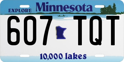 MN license plate 607TQT