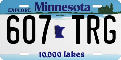 MN license plate 607TRG