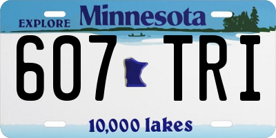 MN license plate 607TRI