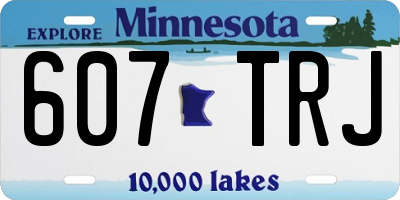 MN license plate 607TRJ