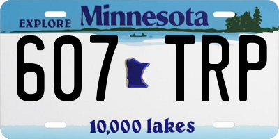 MN license plate 607TRP