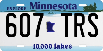 MN license plate 607TRS
