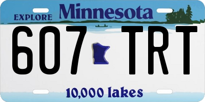MN license plate 607TRT