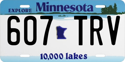 MN license plate 607TRV