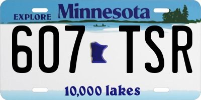 MN license plate 607TSR