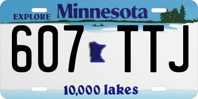 MN license plate 607TTJ